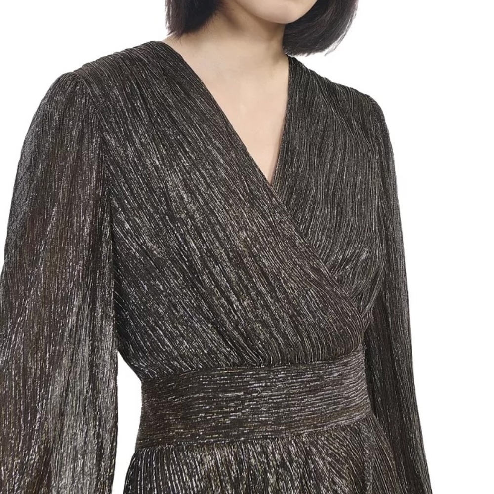 NWT | The Kooples | Metallic Tulip Skirt Mini Dress - Picture 3 of 12